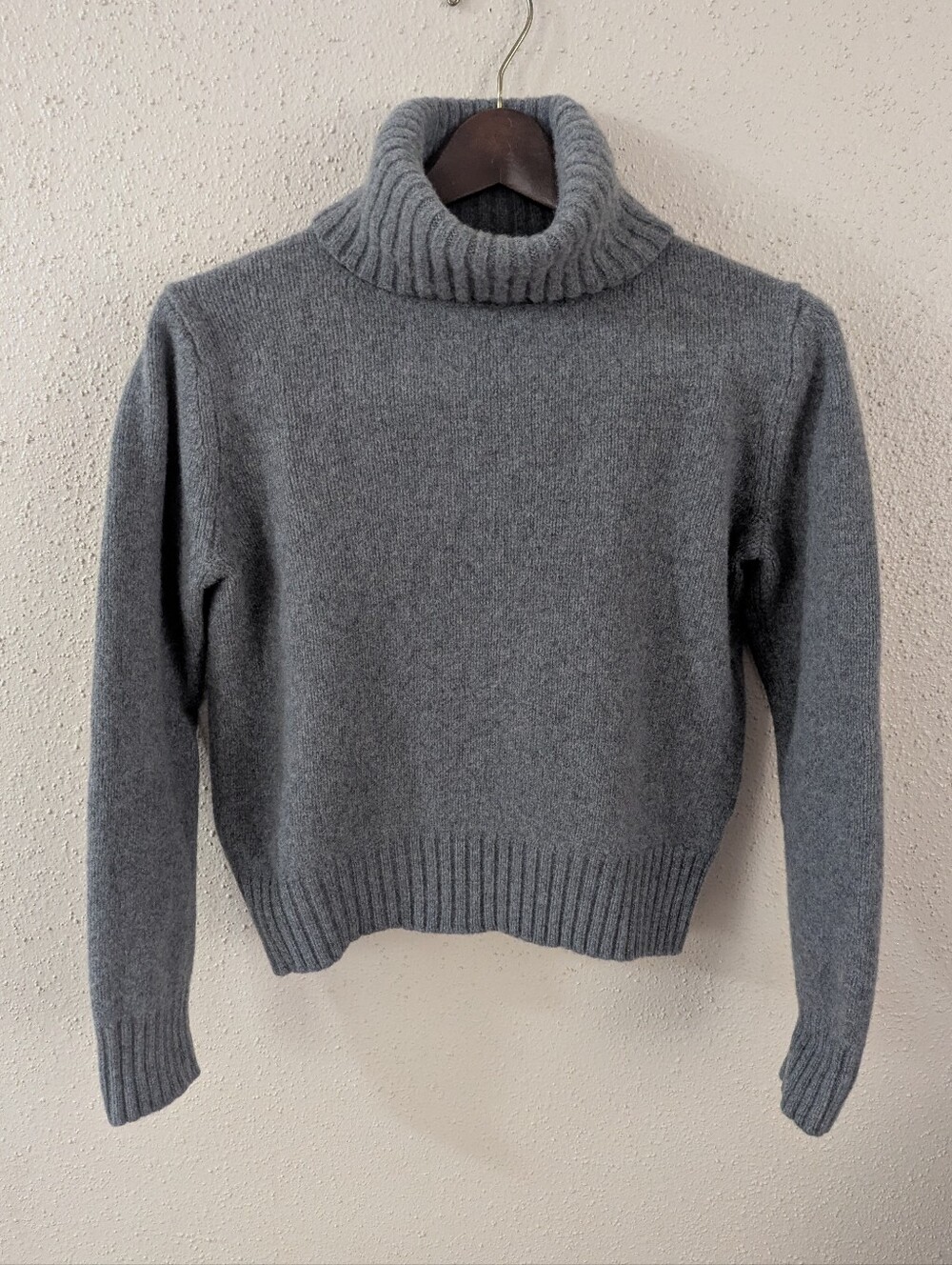 Women's Polo Ralph Lauren Cropped Wool Turtleneck Sweater Size Medium